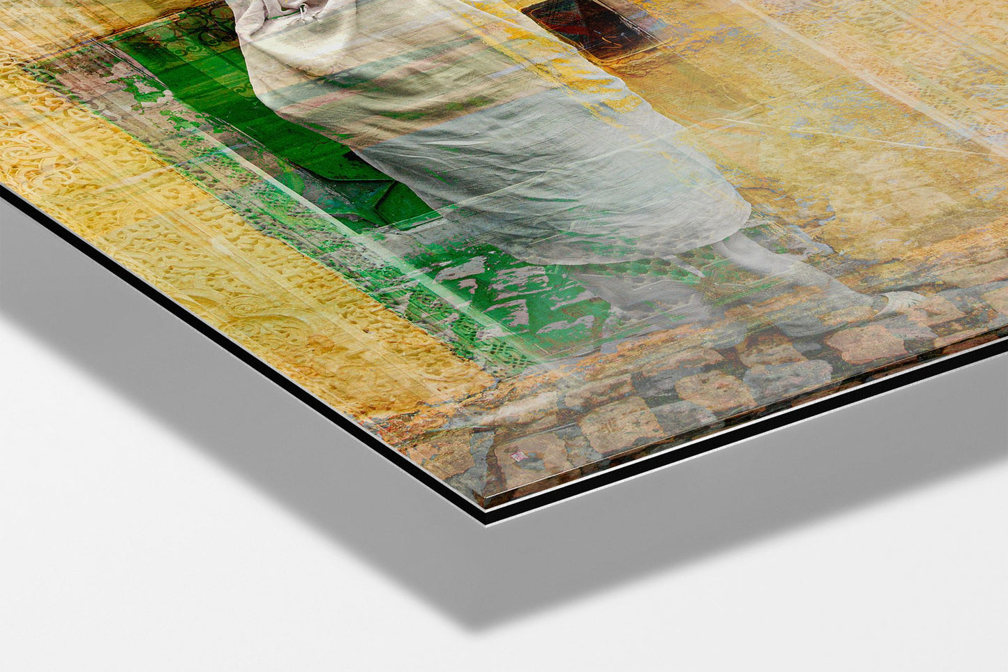 WOMAN IN WHITE HAIK