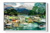 Afternoon Walk at Lake Annecy French Alps photograph under acrylic glass with white floater frame, 16 by 24 inch artwork
