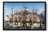 Basilica di San Marco Saint Mark's Basilica photograph under acrylic glass with black floater frame, 16 by 24 inch artwork