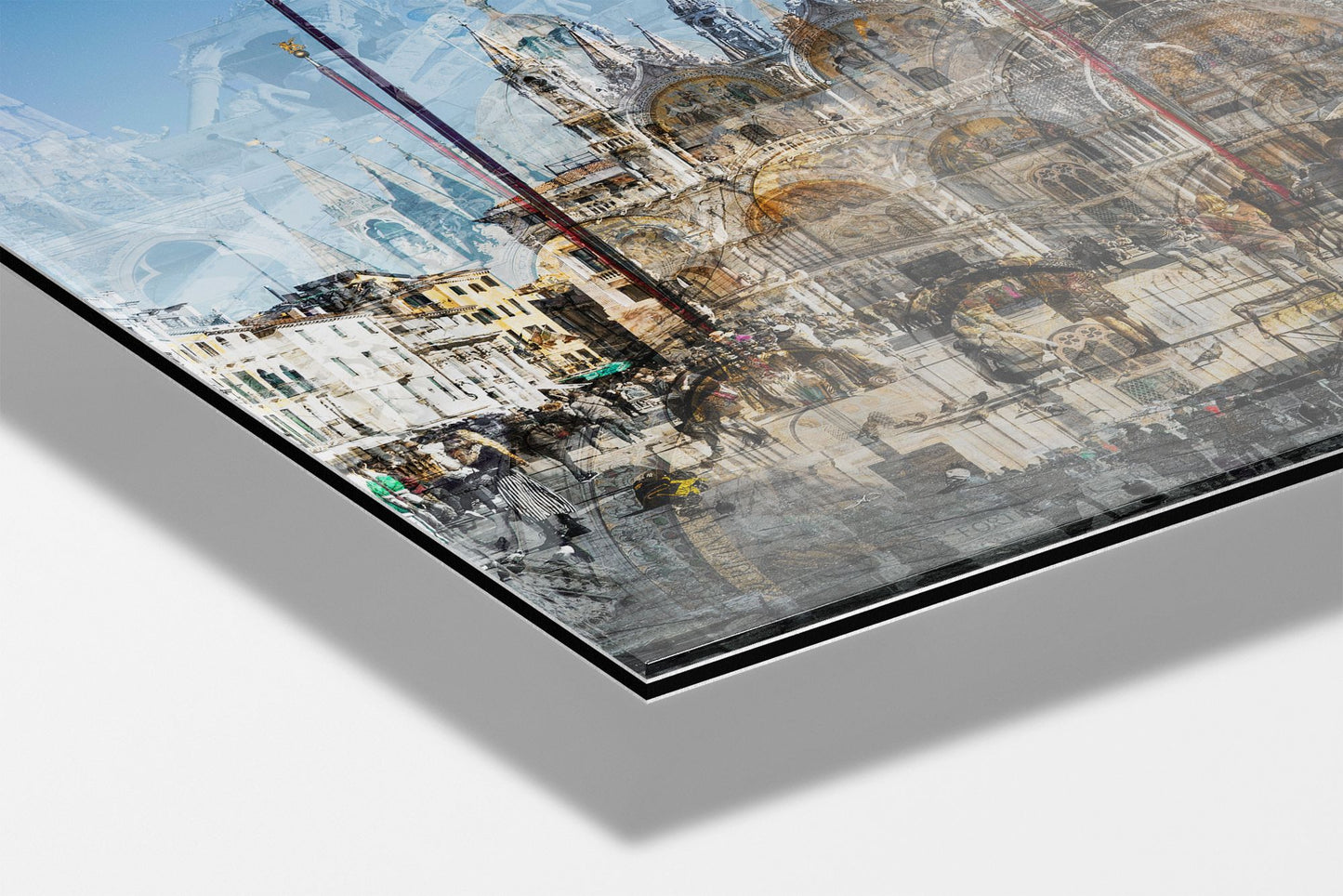 Basilica di San Marco photograph mounted on Aluminum Dibond under acrylic glass, close detail