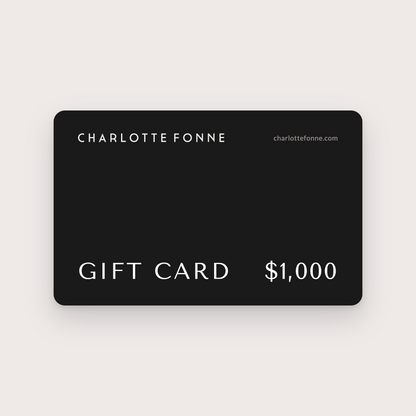Charlotte Fonne gift card, $1,000