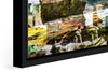 Chilean Poem photograph under acrylic glass with black floater frame, close up detail