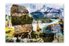 Chilean Poem Patagonia photograph mounted under acrylic glass, front view