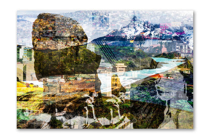 Chilean Poem Patagonia photograph mounted under acrylic glass, front view