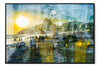 Cidade Maravilhosa layered photograph under acrylic glass with black floater frame, 40 by 60 inch artwork