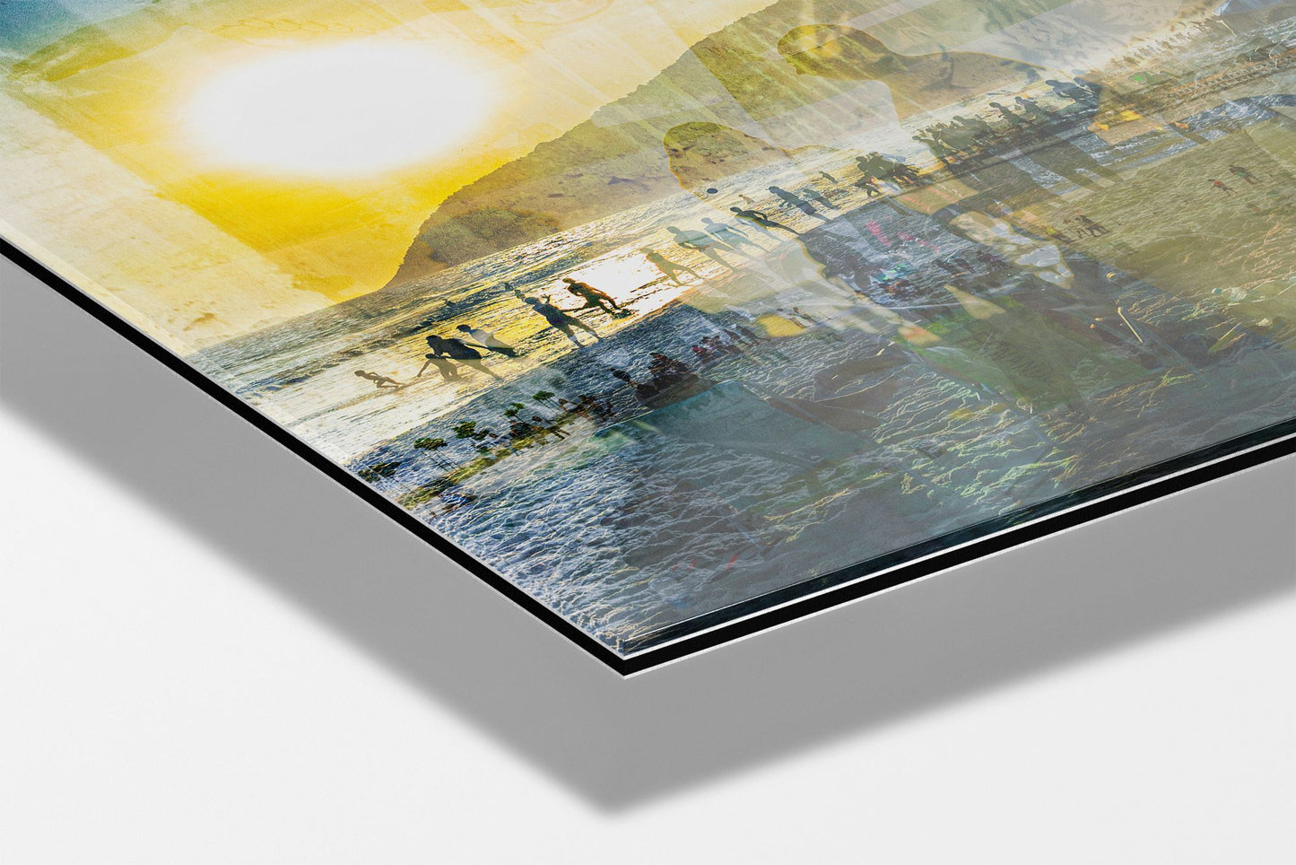 Cidade Maravilhosa photograph mounted on Aluminum Dibond under acrylic glass, close detail