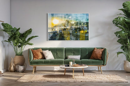 Close up of the Cidade Maravilhosa fine art photograph printed on Fuji Crystal DP II paper, showing layered Rio de Janeiro detail