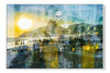 Cidade Maravilhosa layered photograph under acrylic glass with white floater frame, 40 by 60 inch artwork