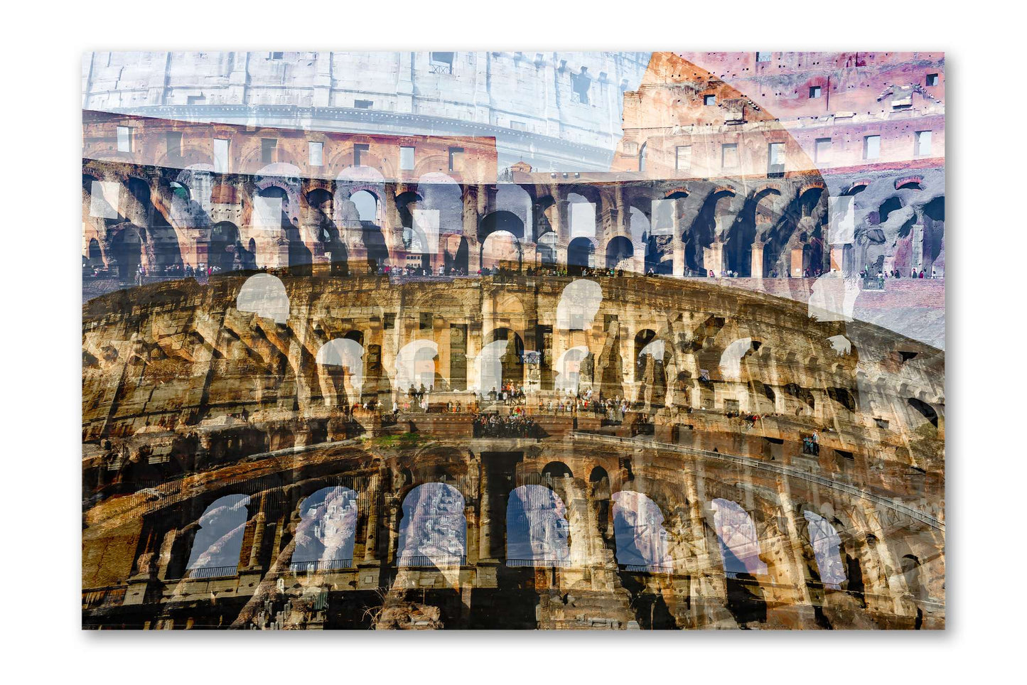 Colosseo Colosseum Rome photograph mounted under acrylic glass, front view