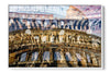 Colosseo Rome photograph under acrylic glass with white floater frame, 24 by 36 inch artwork