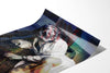 Close up of the Girl in Manhattan fine art photograph printed on Fuji Crystal Archive DP II paper, showing the red flag stripes running through her hair