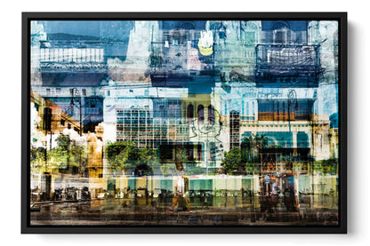 Hermosa Cuba Havana Cuba photograph under acrylic glass with black floater frame, 16 by 24 inch artwork
