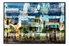 Hermosa Cuba layered photograph under acrylic glass with black floater frame, 40 by 60 inch artwork