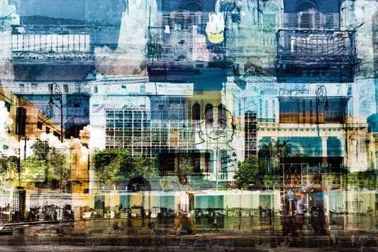 Hermosa Cuba photography print by Charlotte Fonne, Havana layered into one image, from the Breathe Series