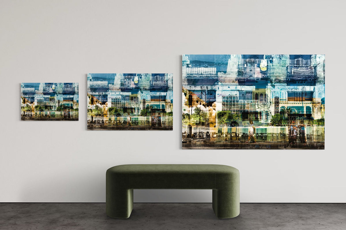 Hermosa Cuba limited edition photography print shown in three sizes, 16 by 24, 24 by 36 and 40 by 60 inches