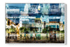 Hermosa Cuba Malecón photograph under acrylic glass with white floater frame, 24 by 36 inch artwork