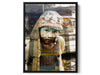 Ladakhi Girl Lost in Kalpa India portrait photograph under acrylic glass with black floater frame, 15 by 20 inch artwork