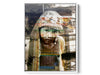 Ladakhi Girl Lost in Kalpa Himalayan portrait photograph under acrylic glass with white floater frame, 15 by 20 inch artwork