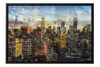 Manhattan View New York City photograph under acrylic glass with black floater frame, 16 by 24 inch artwork