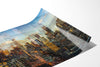 Close up of the Manhattan View fine art photograph printed on Fuji Crystal DP II paper, showing the New York skyline at sunset