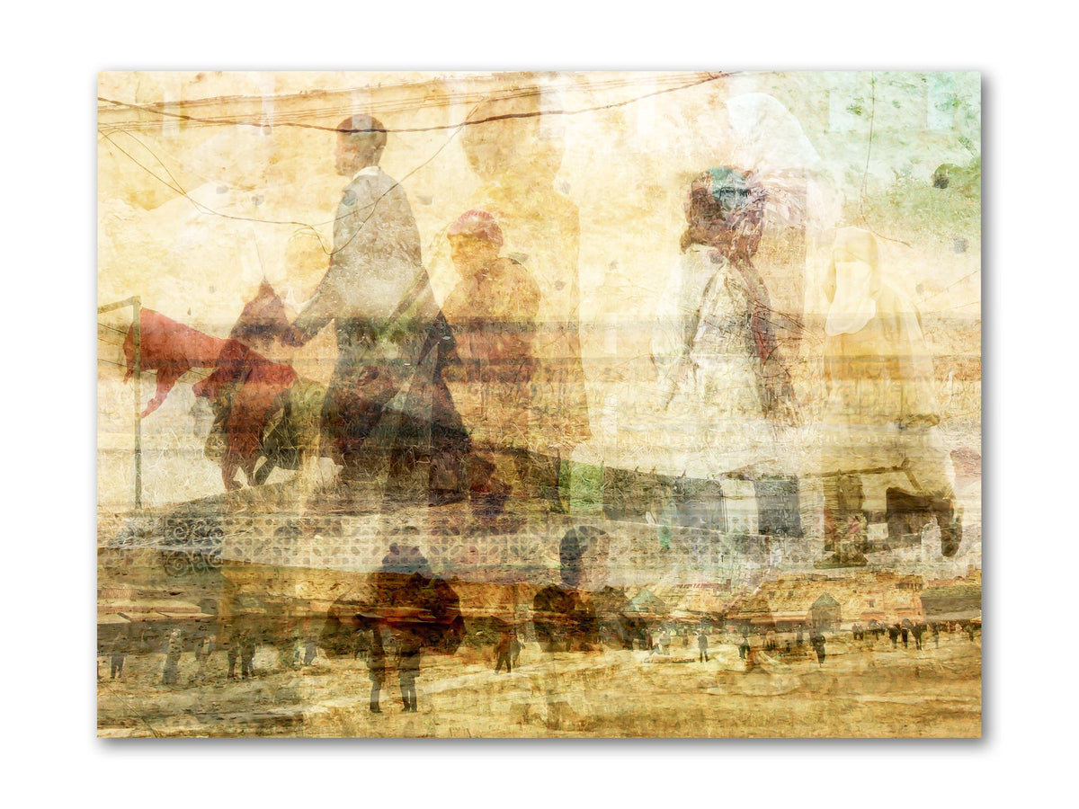 Meknes Medina Morocco photograph mounted under acrylic glass, front view