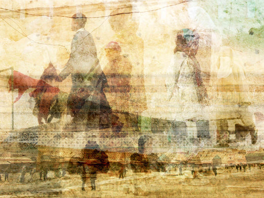Meknes Medina photography print by Charlotte Fonne, Meknes and Fez layered into one image, from the Breathe Series