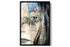 Mirror French Alps portrait photograph under acrylic glass with black floater frame, 16 by 24 inch artwork