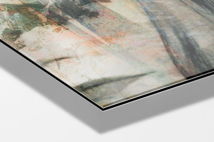 Mirror photograph mounted on Aluminum Dibond under acrylic glass, close detail
