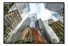 Old State House layered photograph under acrylic glass with black floater frame, 40 by 60 inch artwork