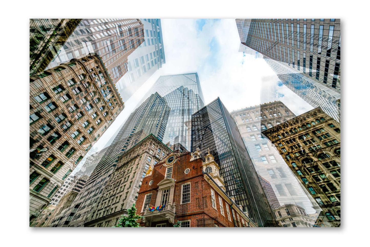 Old State House Boston photograph mounted under acrylic glass, front view