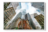 Old State House Boston photograph under acrylic glass with white floater frame, 24 by 36 inch artwork
