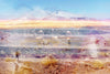Pink Atacama Desert photography print by Charlotte Fonne, layered fine art from the Breathe Series