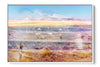 Pink Atacama Desert photograph under acrylic glass with white floater frame, 24 by 36 inch artwork