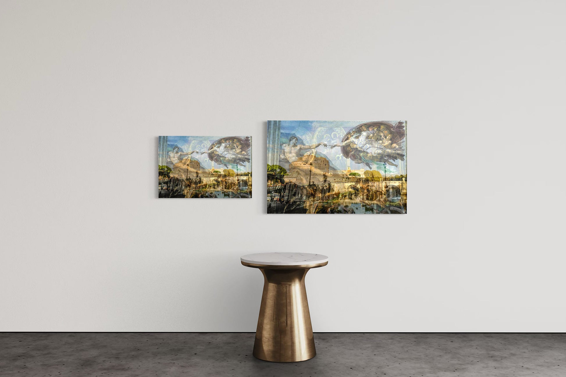 Renaissance limited edition photography print shown in two sizes, 16 by 24 and 24 by 36 inches