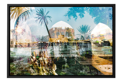 Rhodes, Island of Sun Greece photograph under acrylic glass with black floater frame, 16 by 24 inch artwork