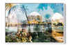 Rhodes, Island of Sun Old Town photograph under acrylic glass with white floater frame, 24 by 36 inch artwork