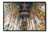 Scrovegni Chapel Padua photograph under acrylic glass with black floater frame, 24 by 36 inch artwork