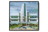 The Breakwater Ocean Drive photograph under acrylic glass with black floater frame, larger sizes