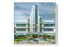 The Breakwater Ocean Drive photograph under acrylic glass with white floater frame, larger sizes