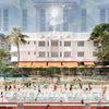 The Cardozo Miami Beach Art Deco photography print by Charlotte Fonne, layered fine art from the Structural Series