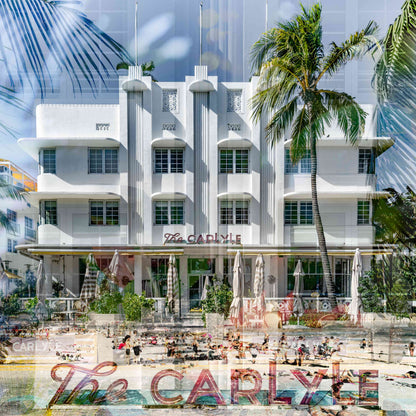 The Carlyle Miami Beach Art Deco photography print by Charlotte Fonne, layered fine art from the Structural Series