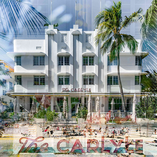 The Carlyle Miami Beach Art Deco photography print by Charlotte Fonne, layered fine art from the Structural Series