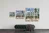 The Carlyle limited edition photography print shown in three sizes, 15, 25 and 40 inches square