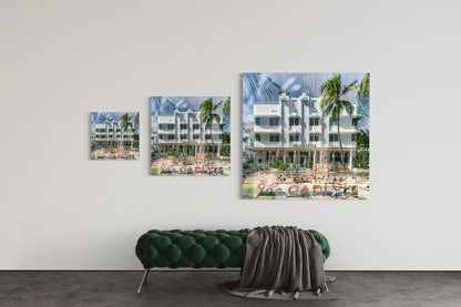 The Carlyle limited edition photography print shown in three sizes, 15, 25 and 40 inches square