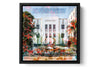 The Cavalier Ocean Drive photograph under acrylic glass with black floater frame, 15 inch artwork