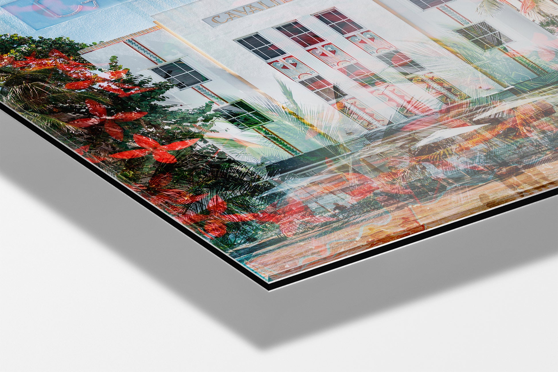 The Cavalier photograph mounted on aluminum dibond under acrylic glass, close detail