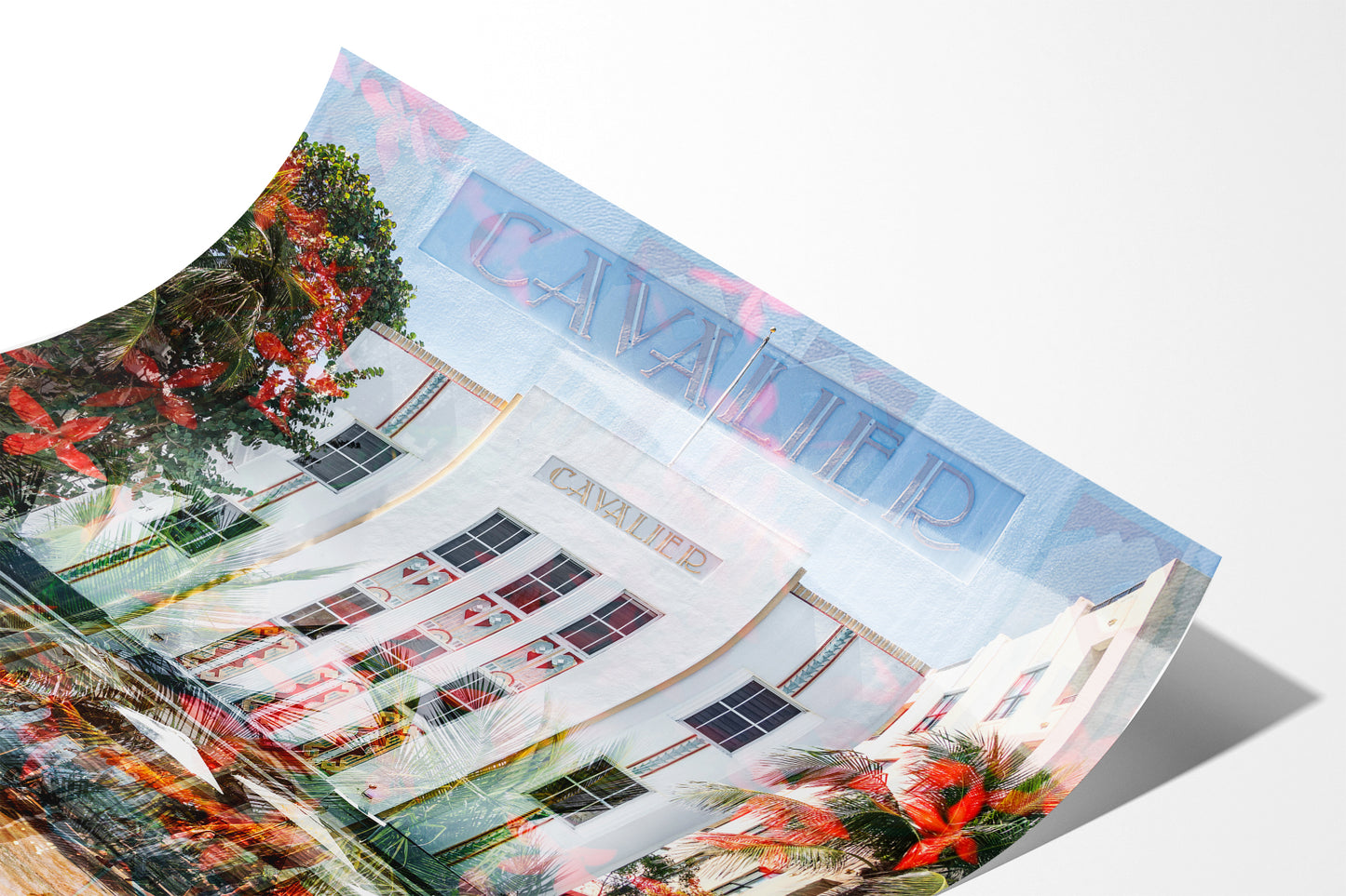 Close up of The Cavalier fine art photograph printed on Fuji Crystal DP II paper, showing layered Art Deco detail