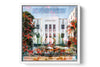 The Cavalier Ocean Drive photograph under acrylic glass with white floater frame, 15 inch artwork
