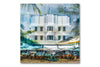 The Leslie Art Deco hotel photograph mounted under acrylic glass, front view