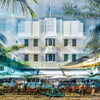 The Leslie Miami Beach Art Deco photography print by Charlotte Fonne, layered fine art from the Structural Series